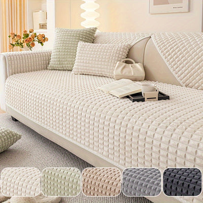 Plush Non-Slip Sofa Cover