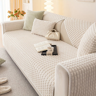 Plush Non-Slip Sofa Cover