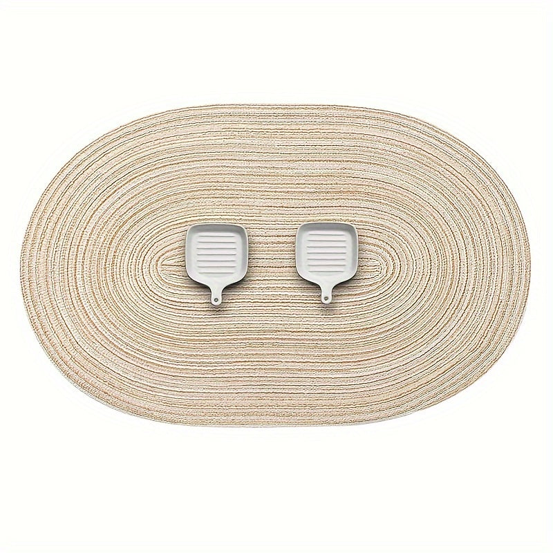 Non-Slip Oval Placemats