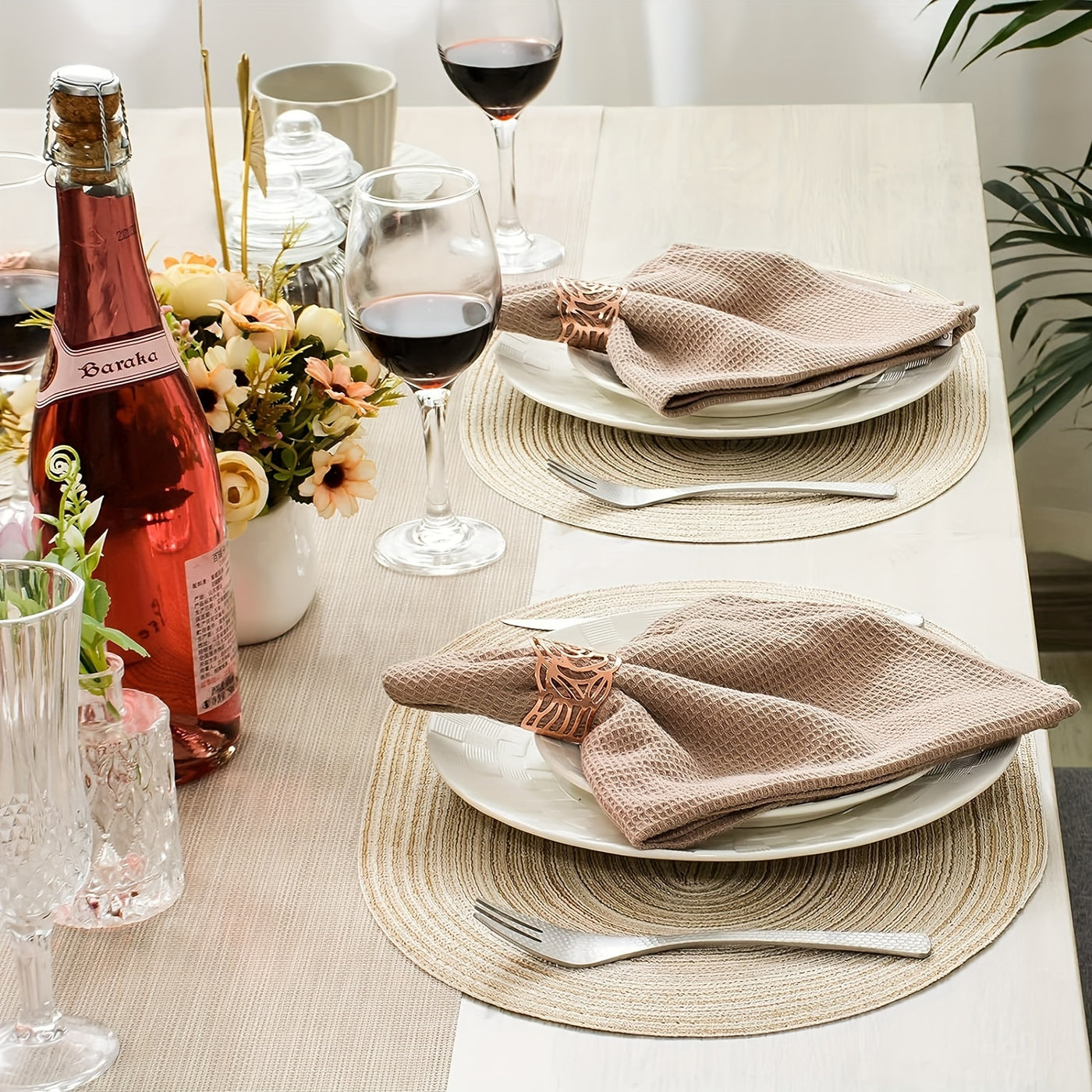 Non-Slip Oval Placemats